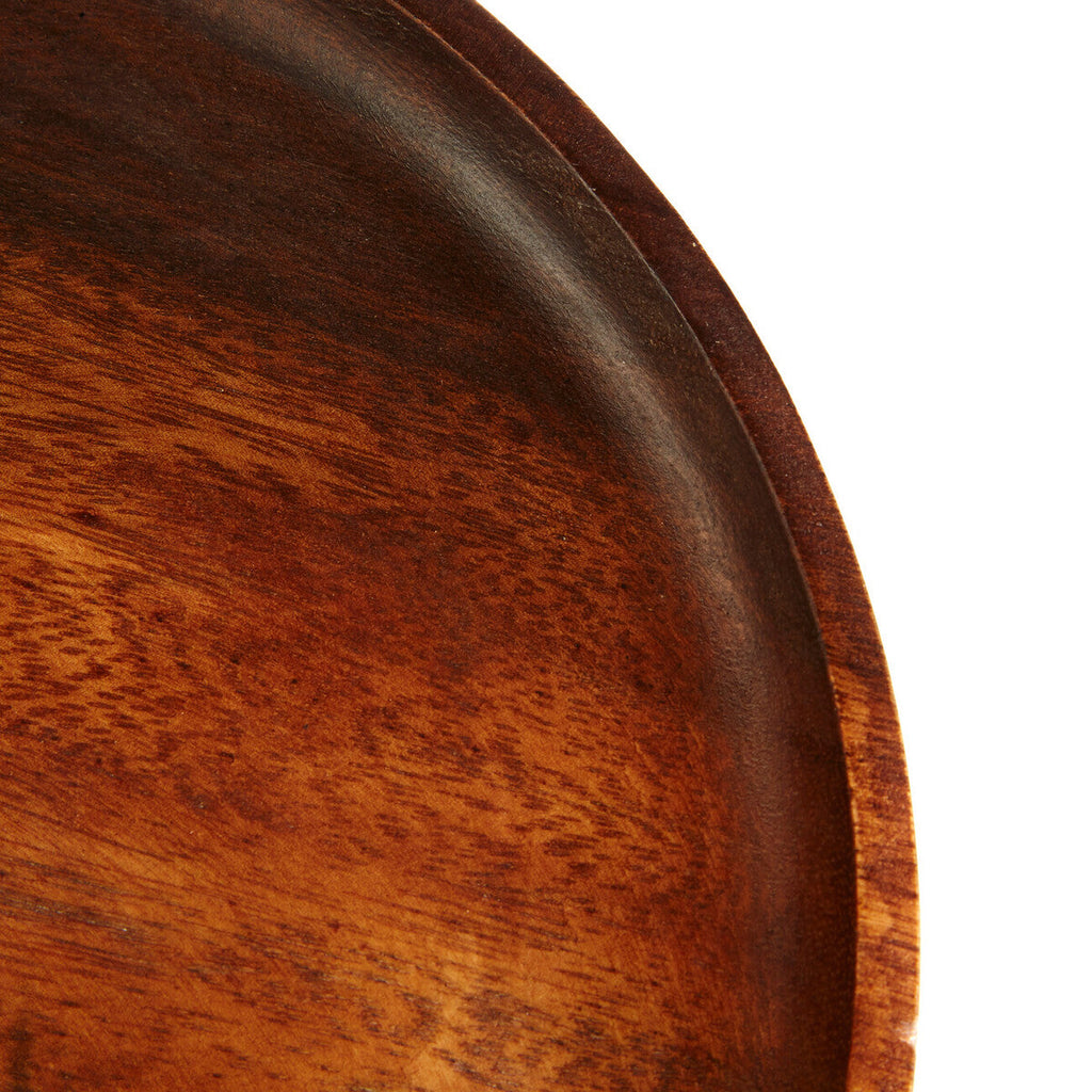 Round Acacia Wood Plate