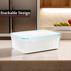 5 Piece Rectangular Food Containers with Airtight Lids