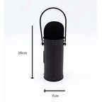 Fireside Coal Bucket & Match Canister - Black