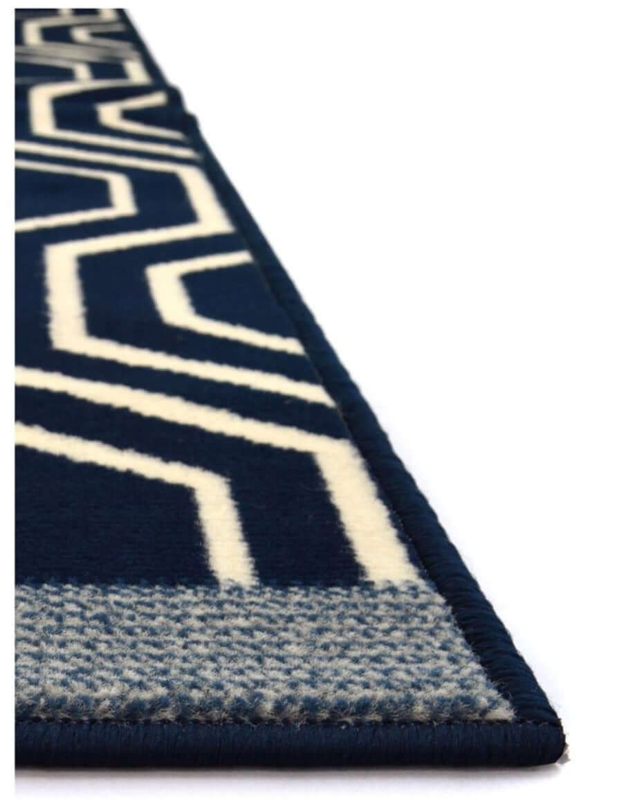 Maestro Honeycomb Navy Rug