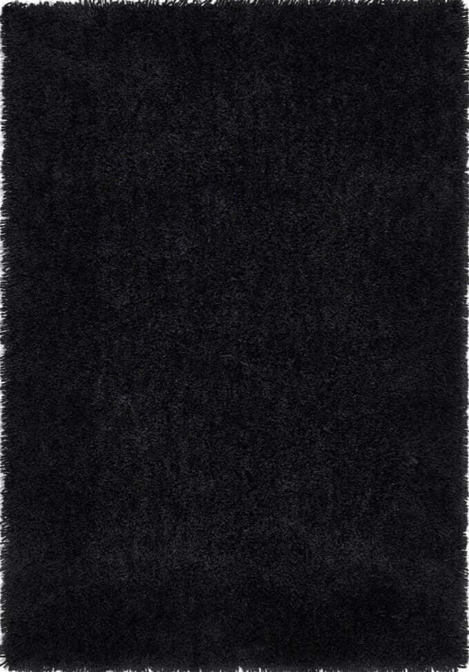 Chicago Black Shaggy Rug 200X290 cm