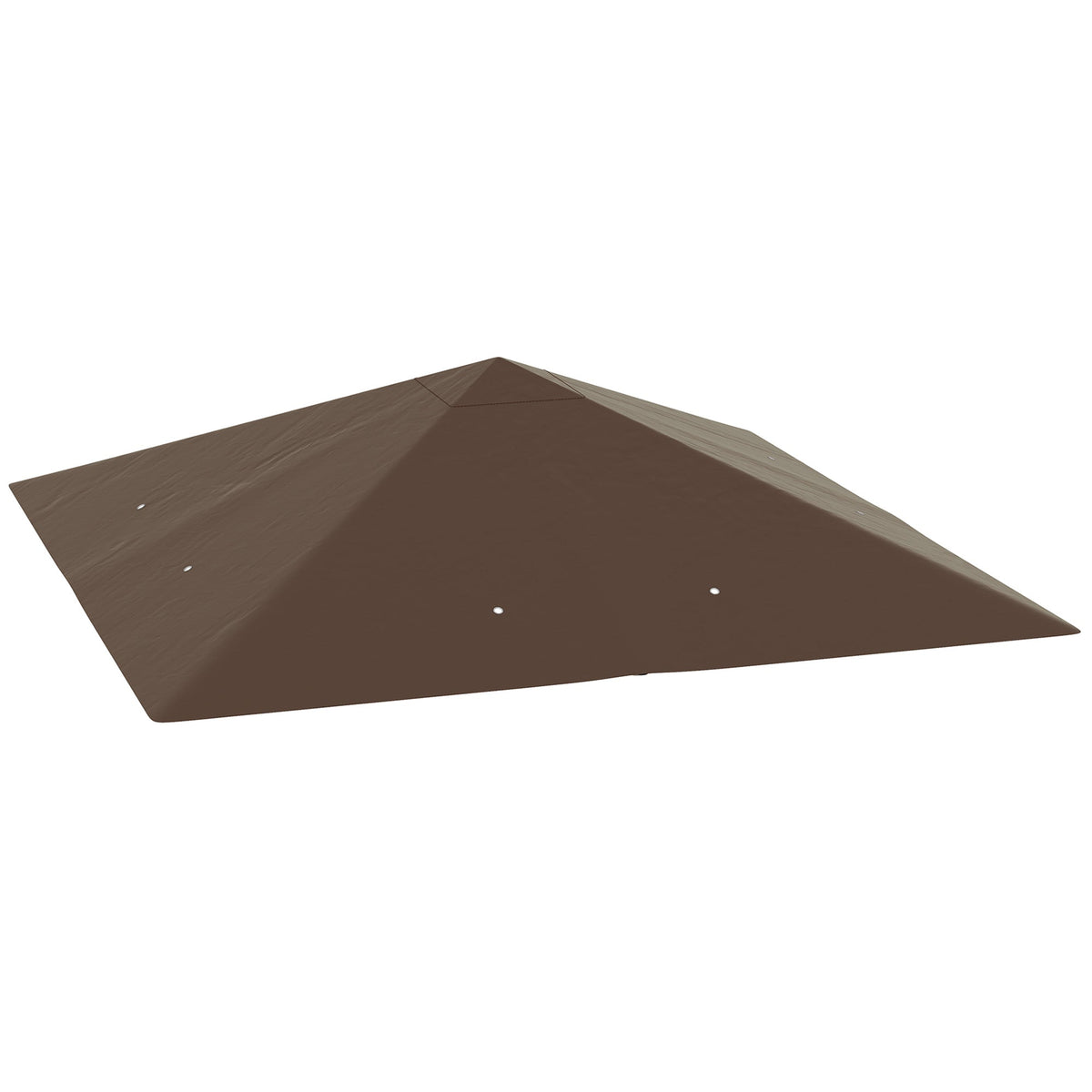 3 x 3(m) Gazebo Canopy Replacement Cover with Drain Holes Brown