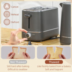 1.7L 3000W Fast Boil Electric Kettle and 2 Slice Toaster Set, Grey