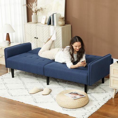 Patio Rocking Lounge Chair Zero Gravity Chaise w/ Padded Pillow