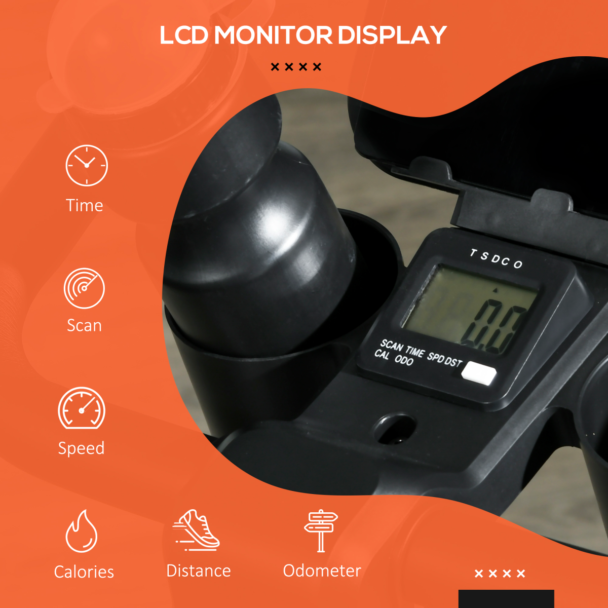 Exercise Bike - Home Cardio Workout with LCD Display
