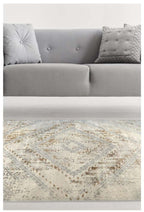 Abstract Vintage Cream/Ochre Rug