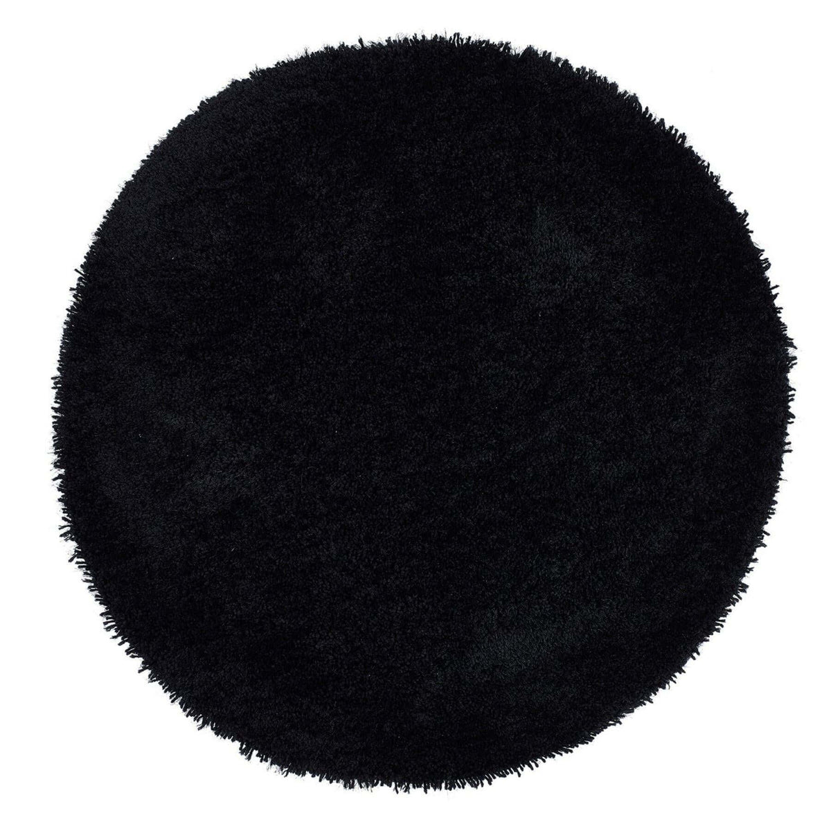 Chicago Black Shaggy Rug Ø 133 cm