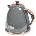 Electric Kettle, Fast Boil, 1.7L, 3kW, Swivel, Auto Shut-off Grey