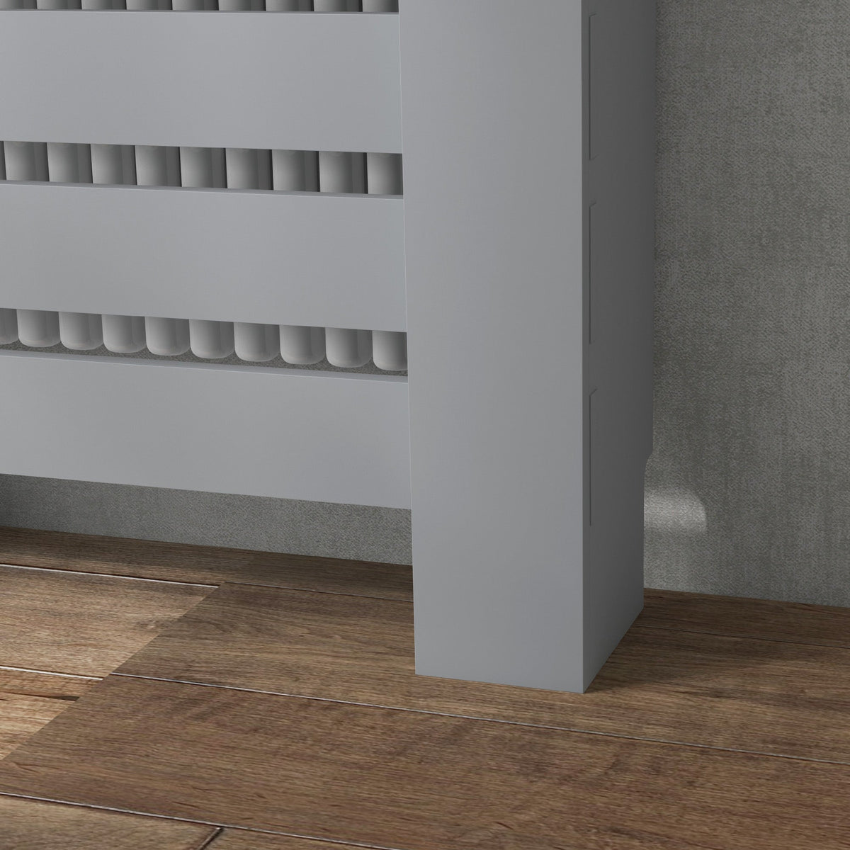 Radiator Cover with Drawer, Horizontal Slat, 78cm