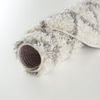 Moroccan Ivory Grey Shaggy Rug