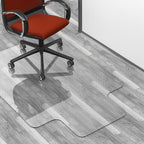Chair Mat for Hard Floors - 90x120cm with Lip Transparent