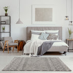 Moroccan Grey Shaggy Rug
