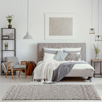 Moroccan Grey Shaggy Rug