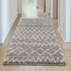 Moroccan Grey Shaggy Rug