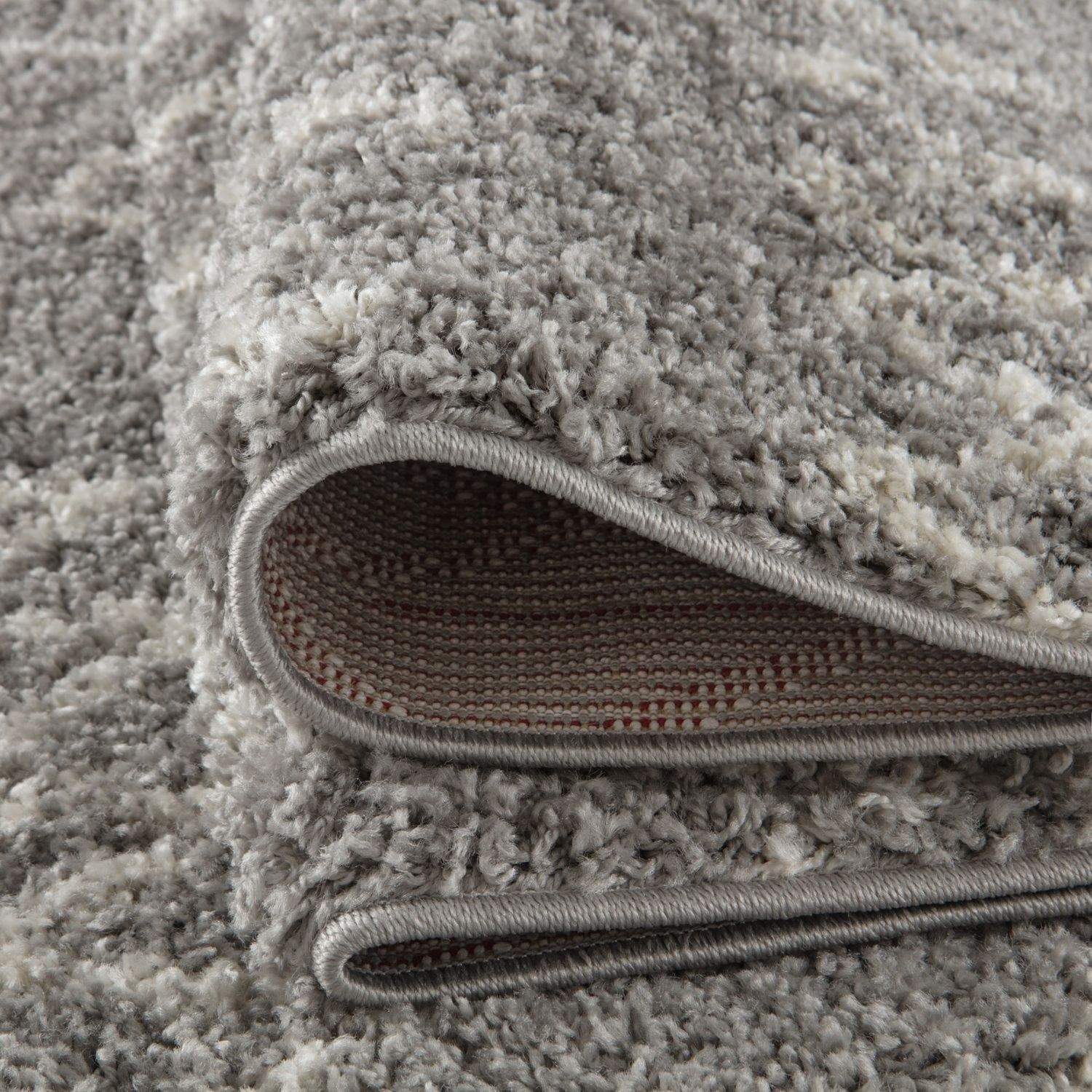 Moroccan Grey Shaggy Rug