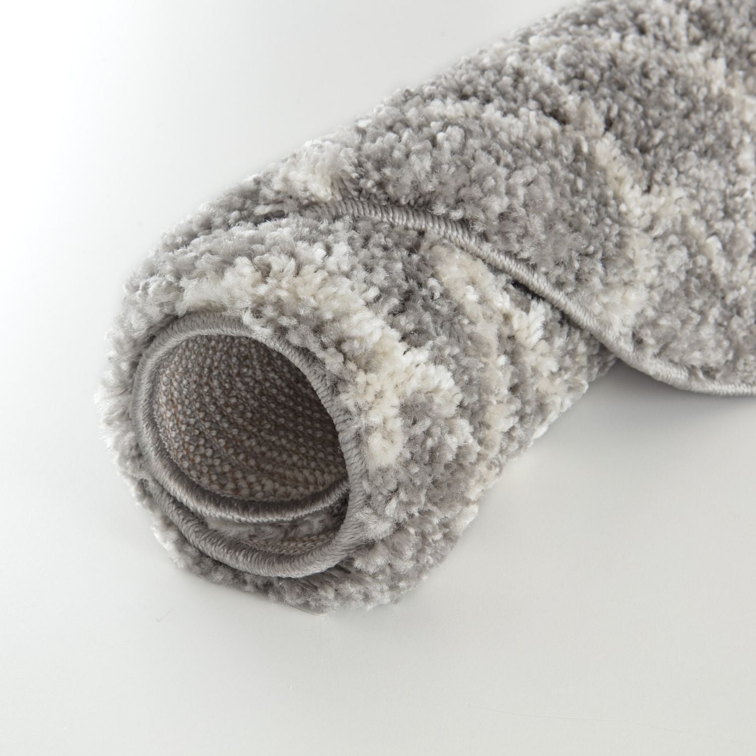 Moroccan Grey Shaggy Rug