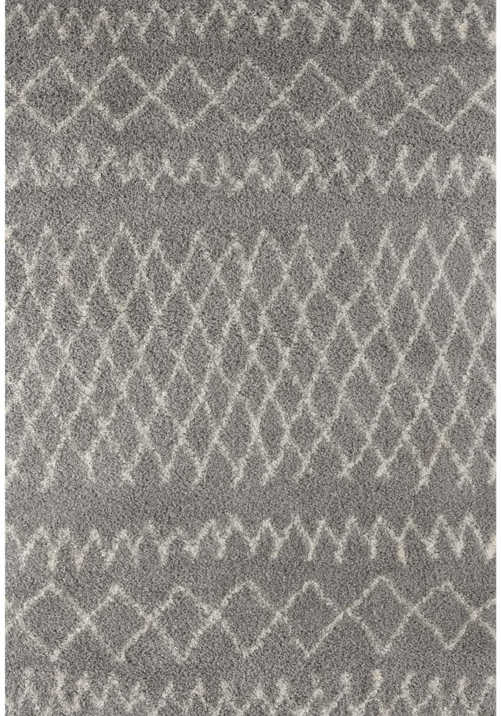 Moroccan Grey Shaggy Rug 240X340 cm