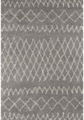 Moroccan Grey Shaggy Rug 240X340 cm