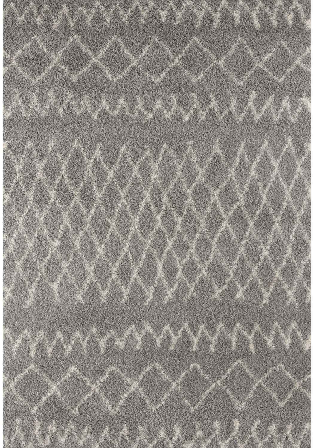 Moroccan Grey Shaggy Rug 240X340 cm
