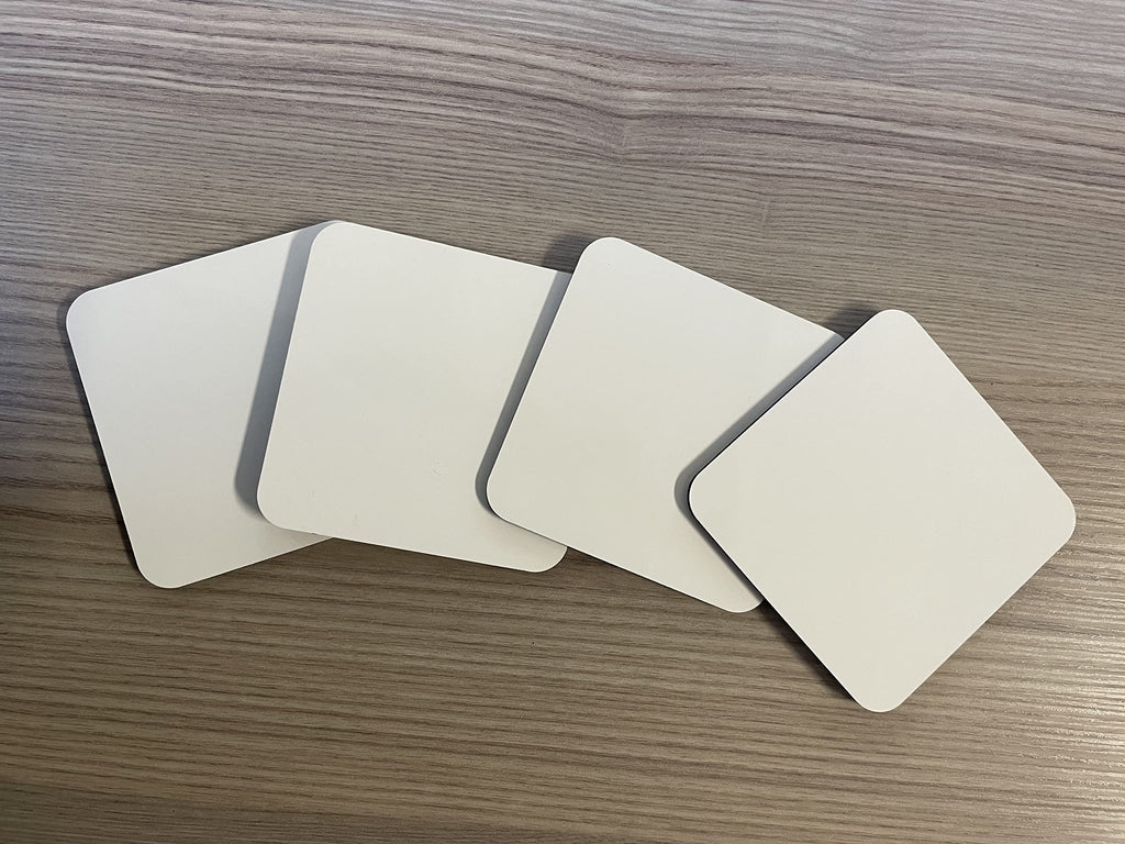 Pack of 50 Square Coasters Cork Backed MDF Blank Sublimation 9cm