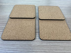 Pack of 50 Square Coasters Cork Backed MDF Blank Sublimation 9cm