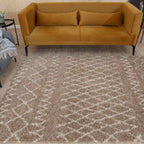 Moroccan Beige Shaggy Rug