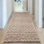 Moroccan Beige Shaggy Rug