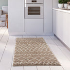 Moroccan Beige Shaggy Rug