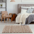 Moroccan Beige Shaggy Rug