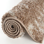 Moroccan Beige Shaggy Rug