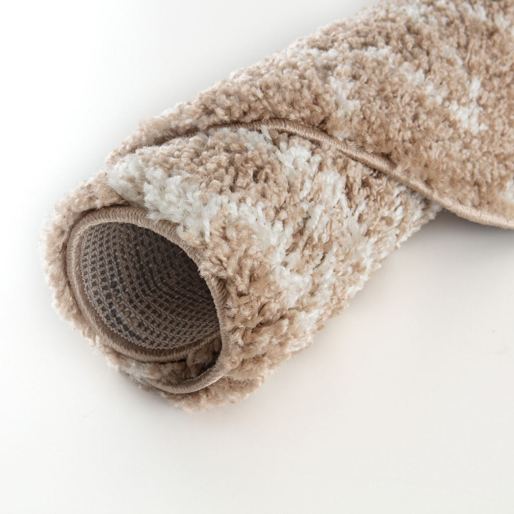 Moroccan Beige Shaggy Rug