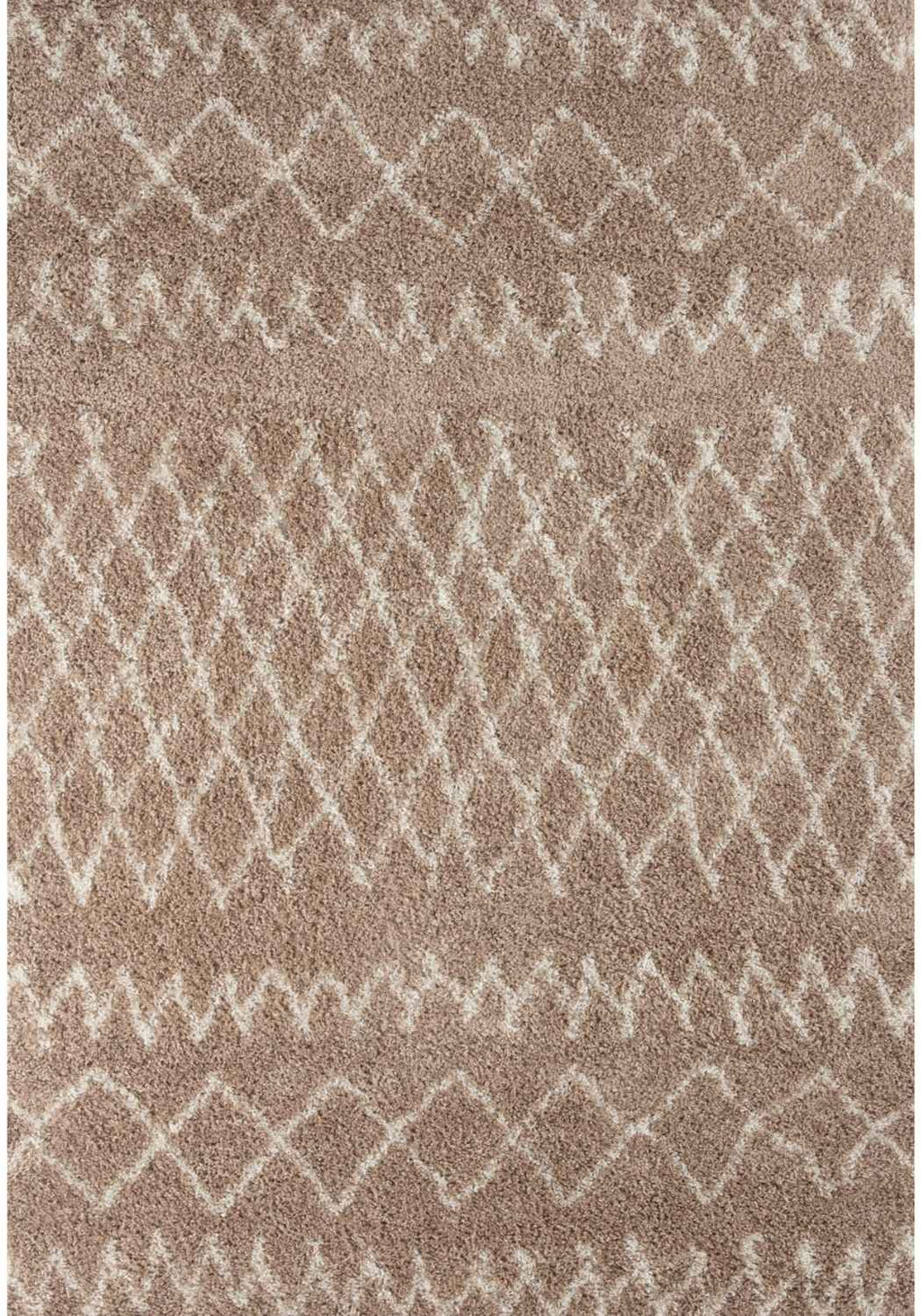 Moroccan Beige Shaggy Rug