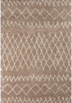 Moroccan Beige Shaggy Rug