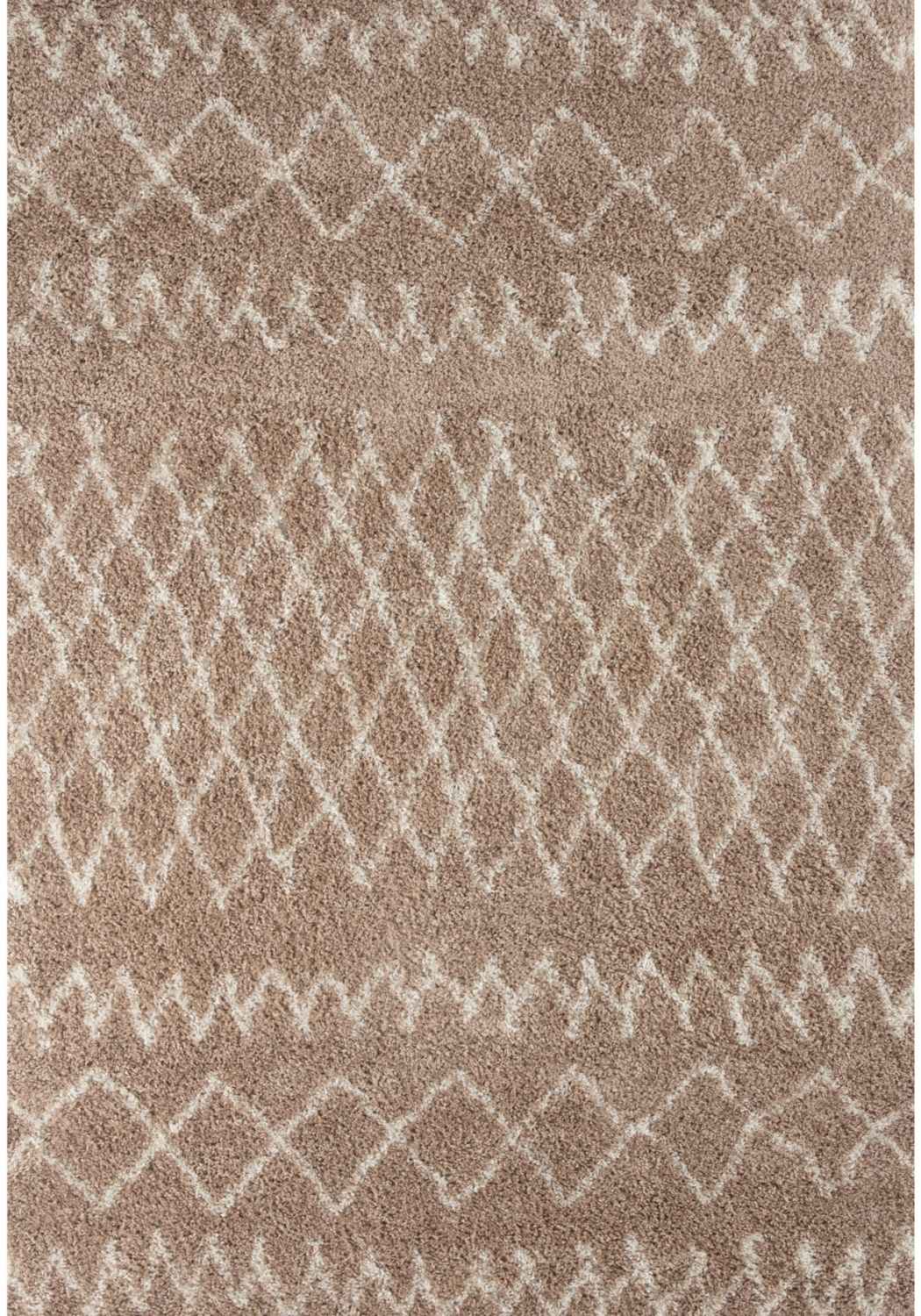 Moroccan Beige Shaggy Rug