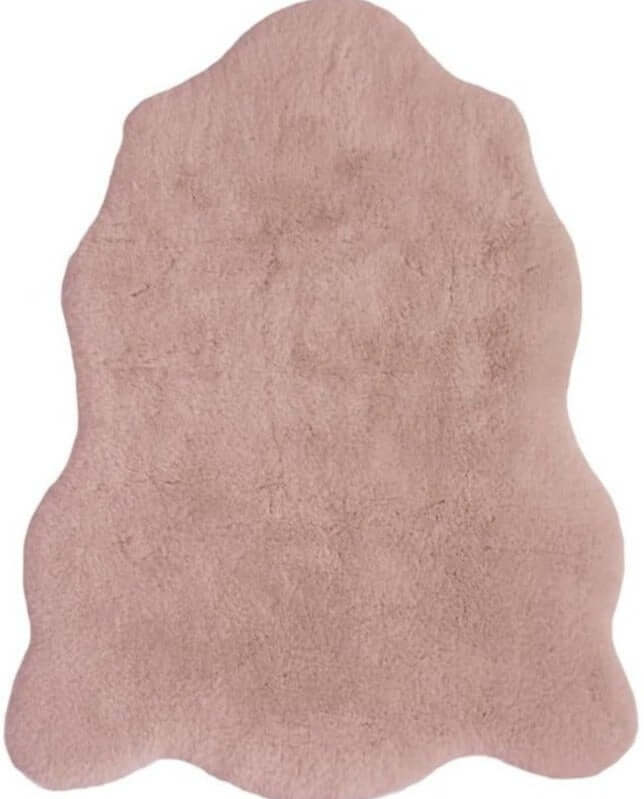 Luxury Pink Faux Fur Rug 70X90 cm