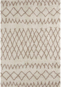 Moroccan Ivory Beige Shaggy Rug 240X340 cm