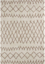 Moroccan Ivory Beige Shaggy Rug 240X340 cm