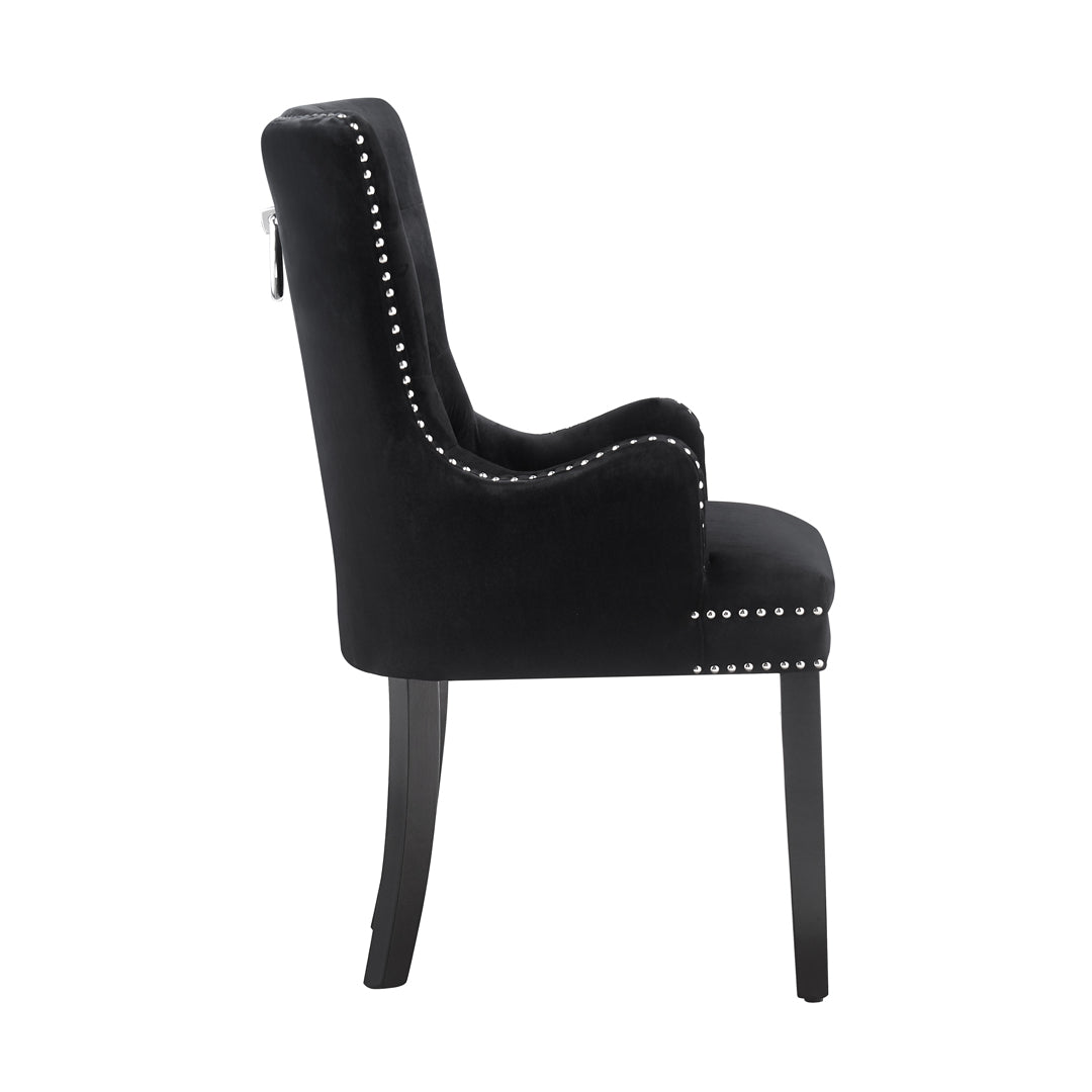 LUX Velvet Dining Chair (with armrests)