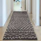 Moroccan Dark Grey Shaggy Rug