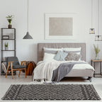 Moroccan Dark Grey Shaggy Rug
