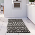 Moroccan Dark Grey Shaggy Rug