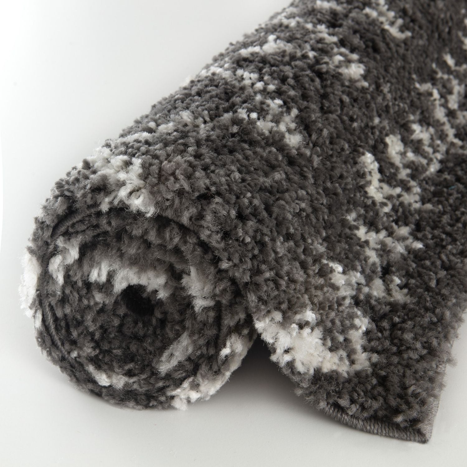 Moroccan Dark Grey Shaggy Rug