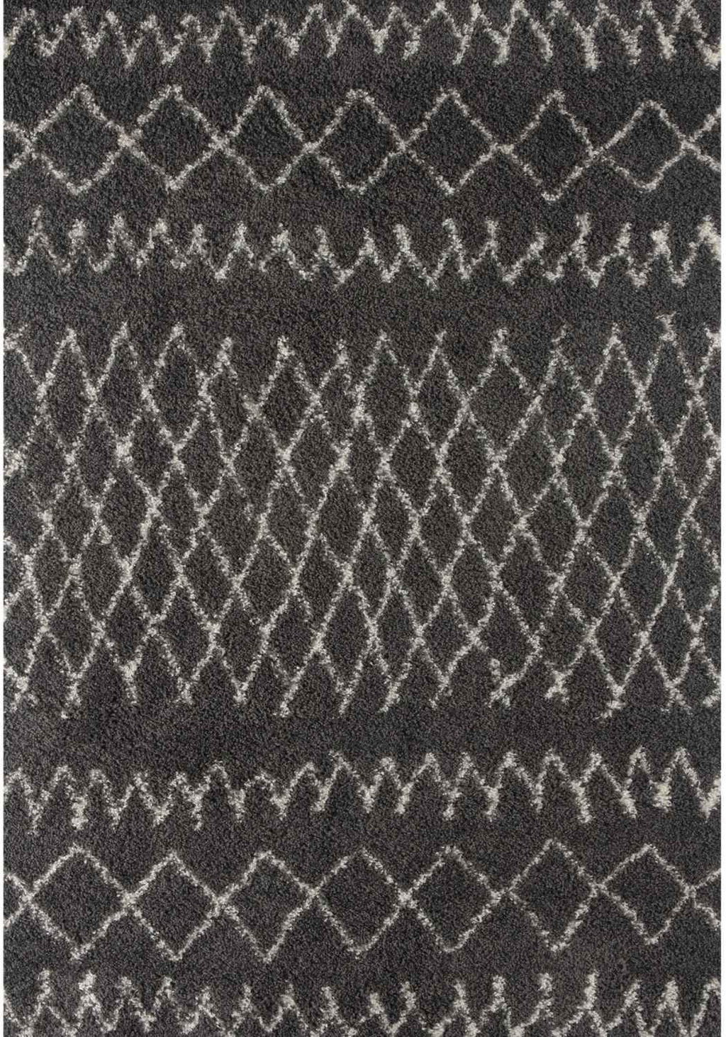 Moroccan Dark Grey Shaggy Rug 240X340 cm