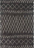 Moroccan Dark Grey Shaggy Rug 240X340 cm