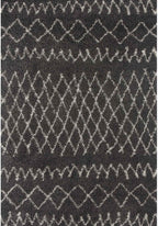 Moroccan Dark Grey Shaggy Rug 240X340 cm
