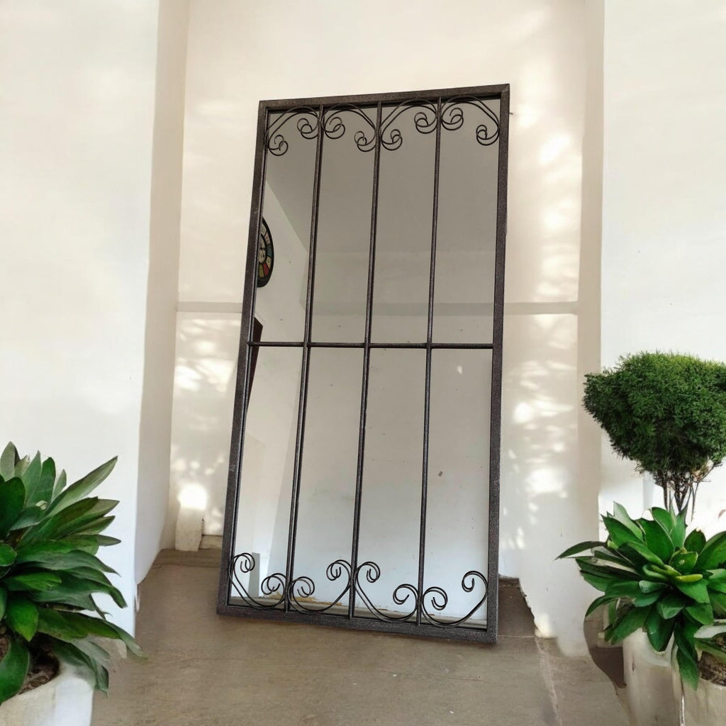 120cm Metal Window Wall Mirror