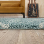 Moroccan Duck Egg Blue Shaggy Rug