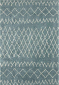Moroccan Duck Egg Blue Shaggy Rug 240X340 cm