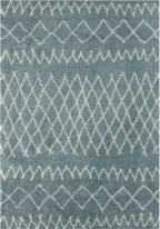 Moroccan Duck Egg Blue Shaggy Rug 240X340 cm