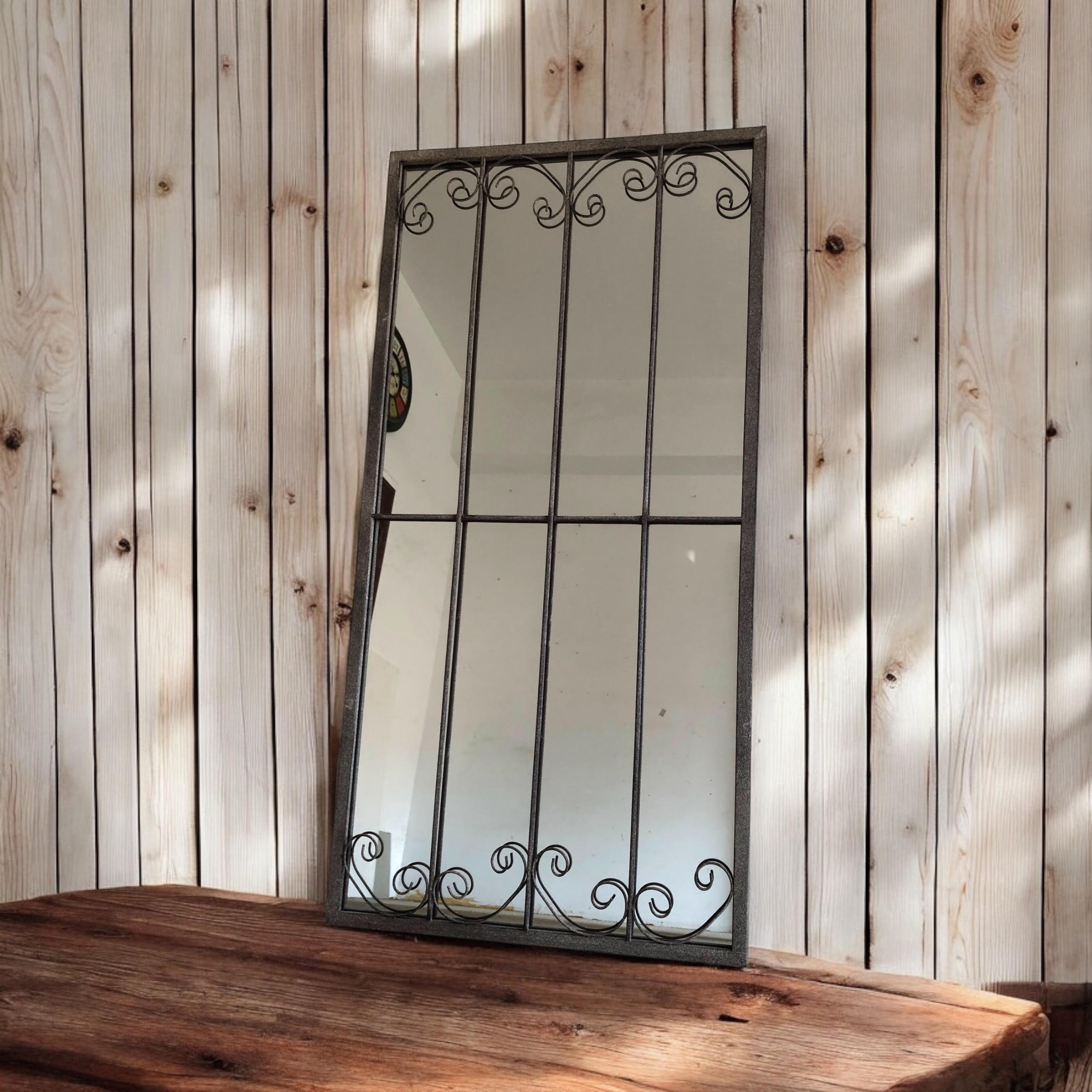120cm Metal Window Wall Mirror